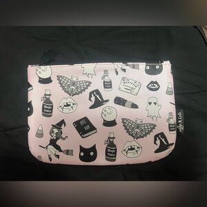 ipsy Pink Cosmetic Bag with Halloween Print